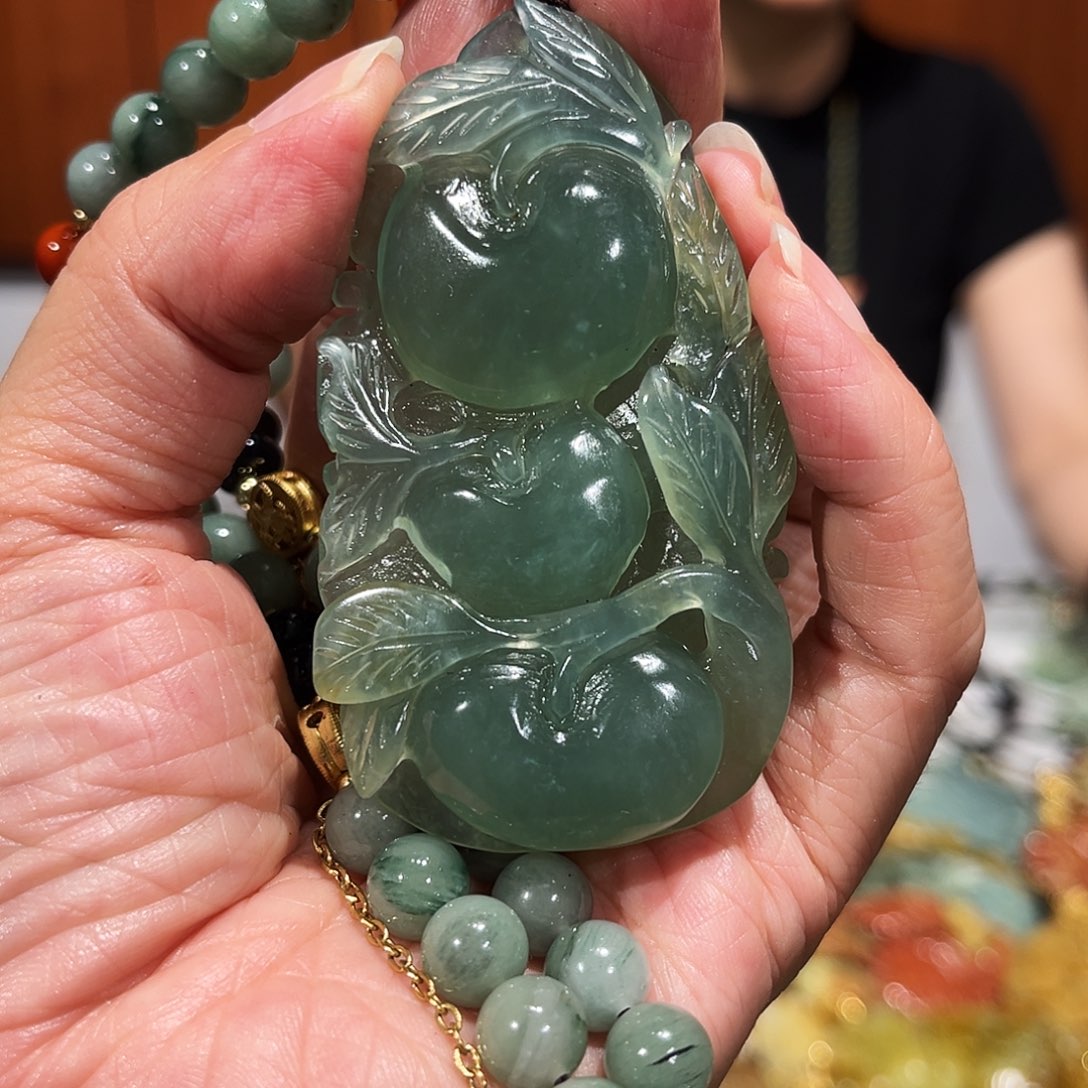 岫玉未镶嵌毛衣链