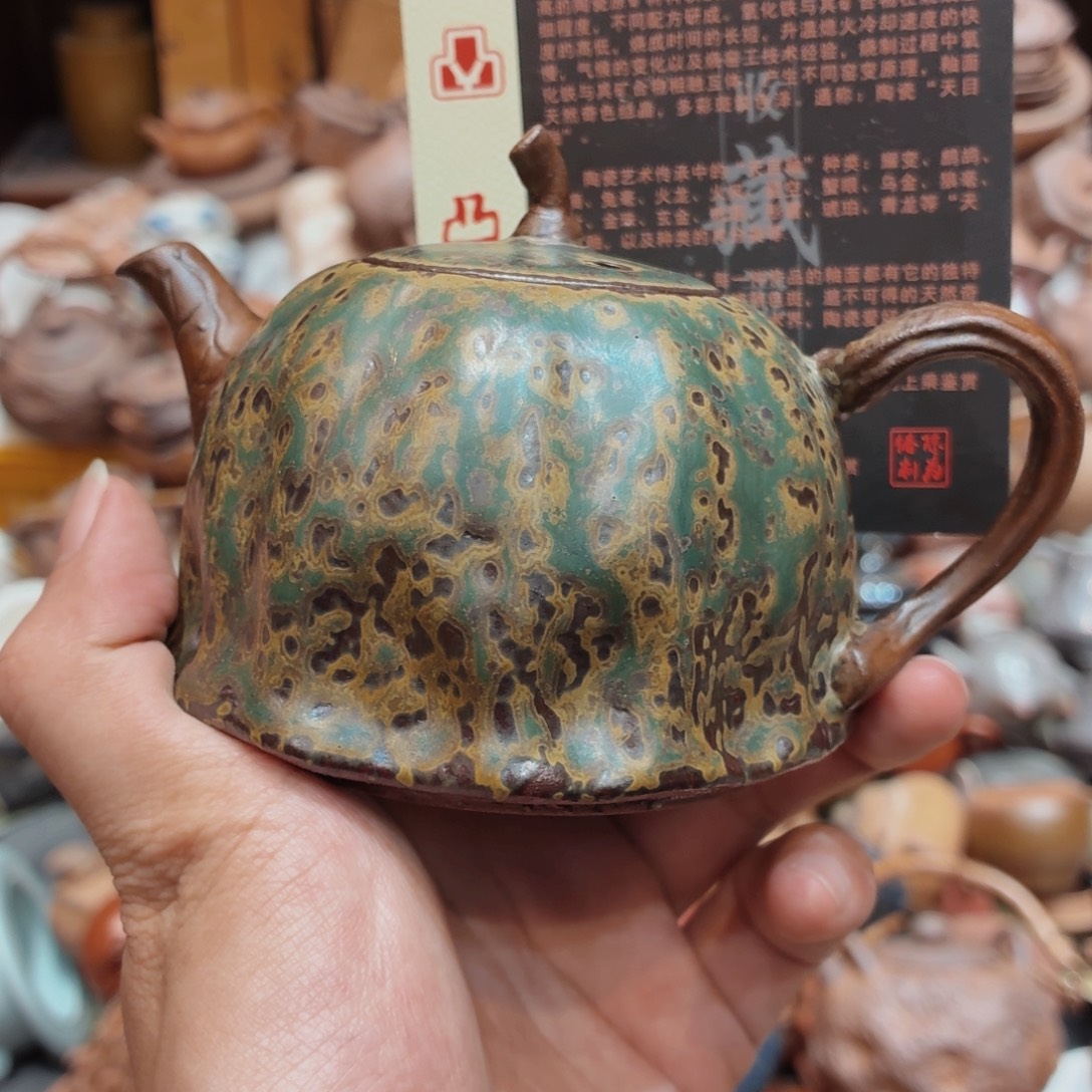 柴烧老岩泥高温茶器皿