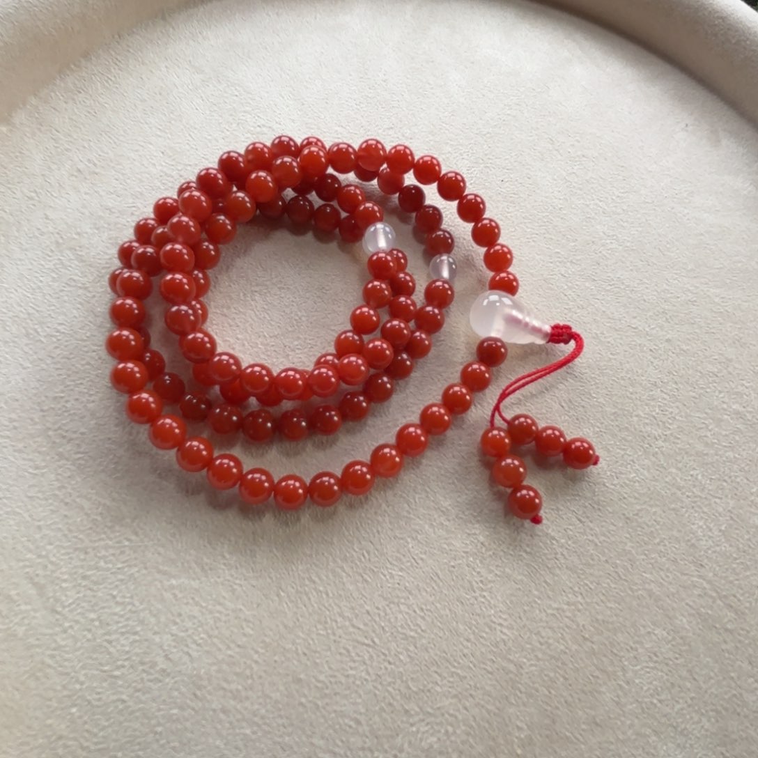 南红玛瑙6➕多圈未镶嵌稳****h