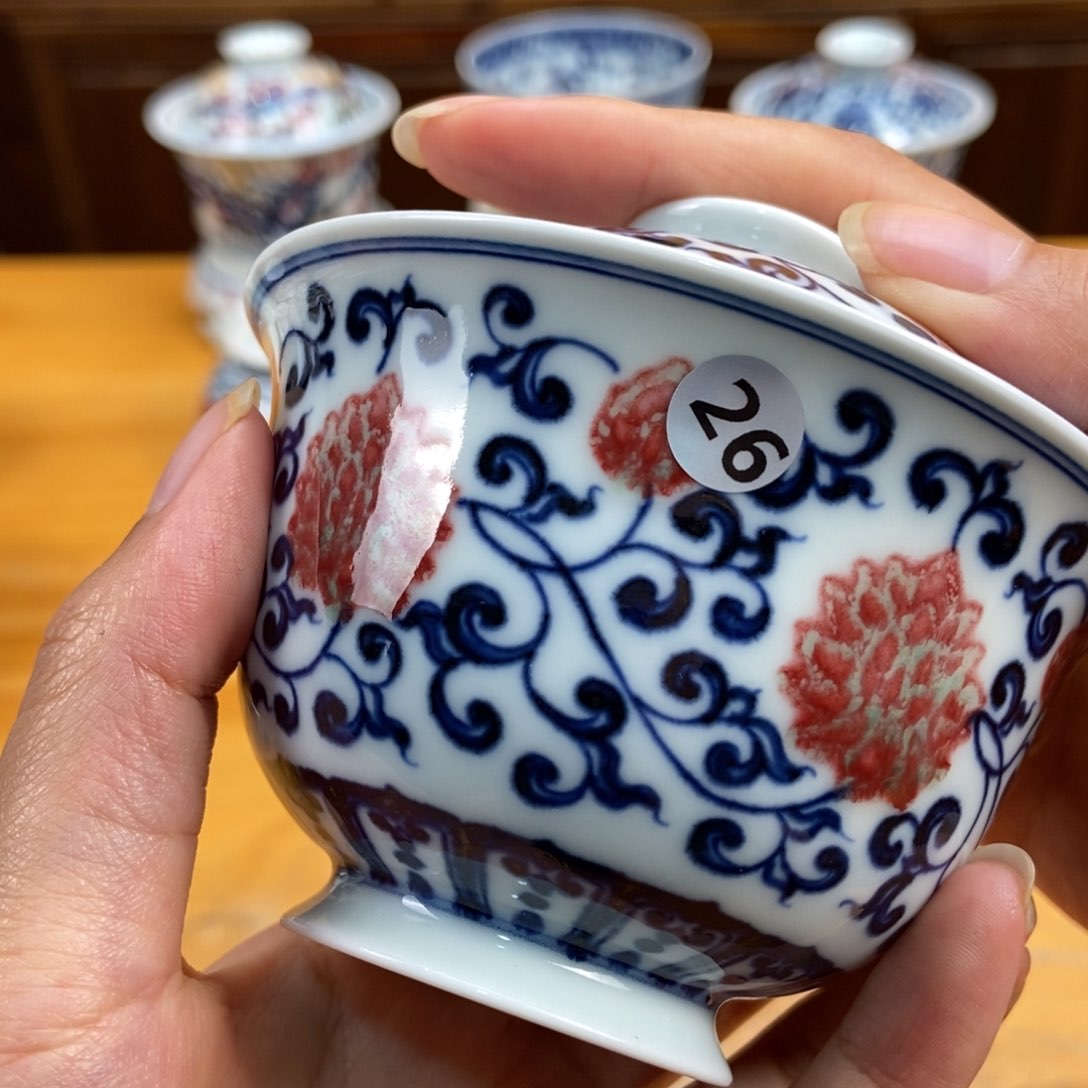 手绘现代茶具非古董