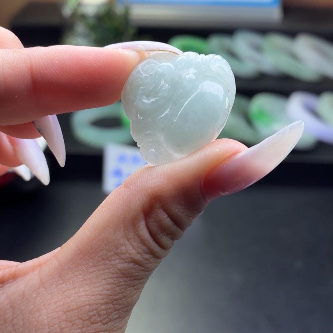 翡翠未镶嵌挂件翡翠