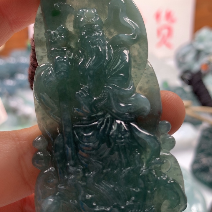 翡翠颈饰未镶嵌保真天然A货翡翠