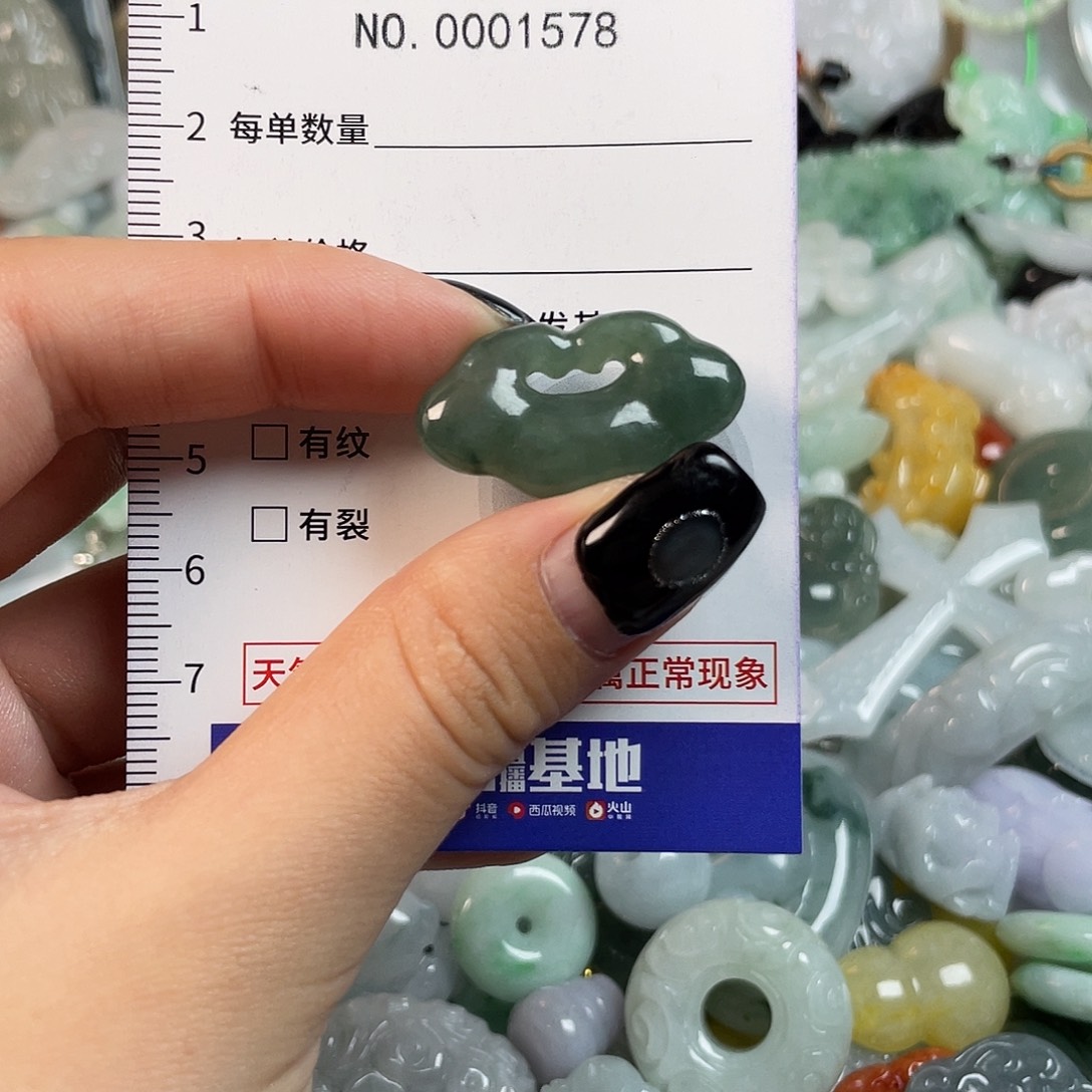 翡翠未镶嵌颈饰1578