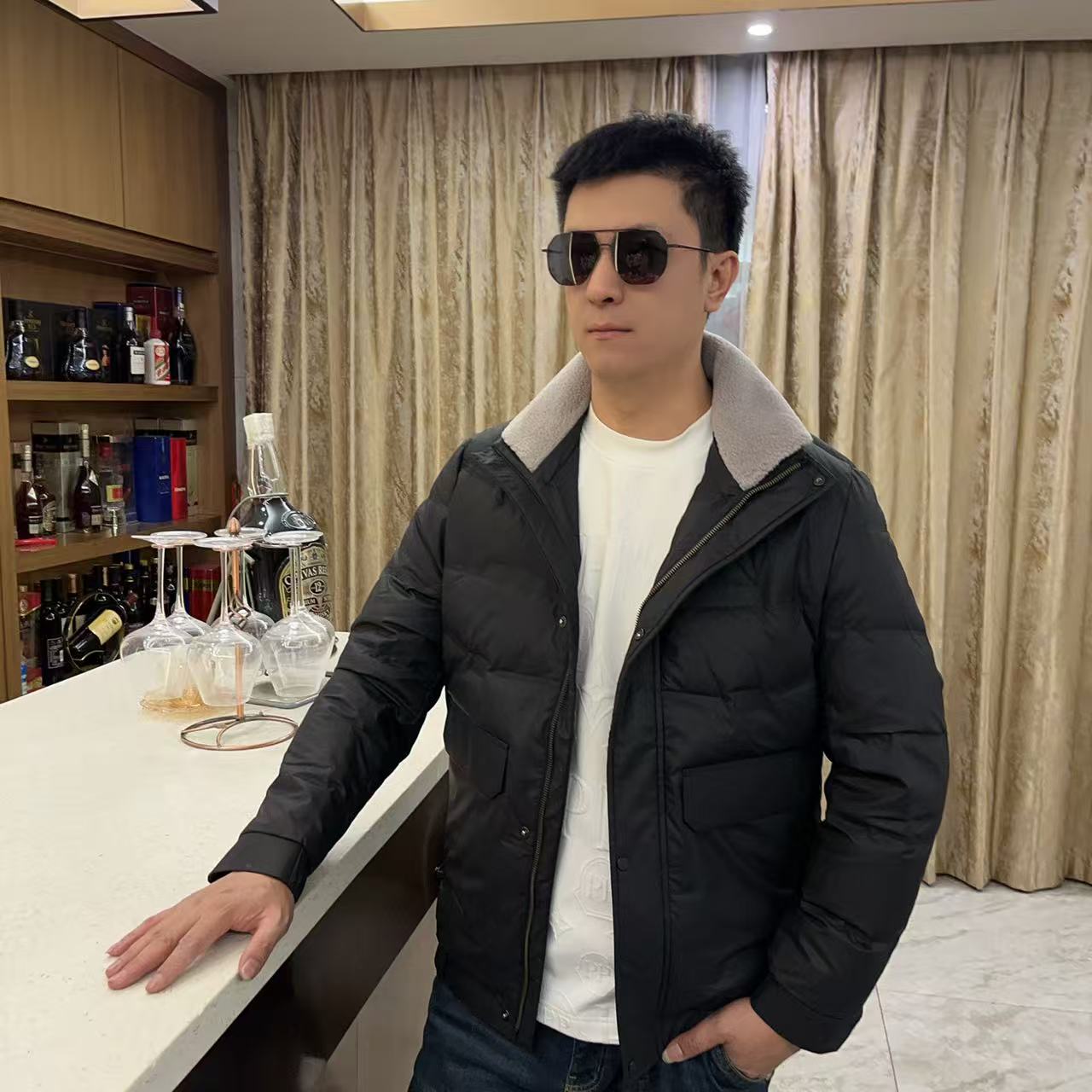 2025秋冬男士新款潮流外套轻奢欧货时尚休闲百搭夹克2501