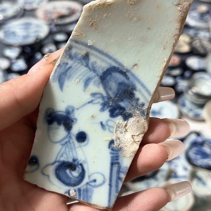 瓷片瓷片茶托喝茶非常不错