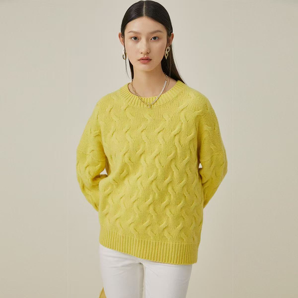 332~380号请按照对应边码下单：圆领宽松针织衫（直播专用链接）