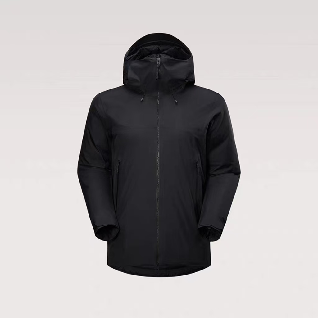 LISUN™ 男士冬款硬壳防风防水连帽羽绒服（石阿）