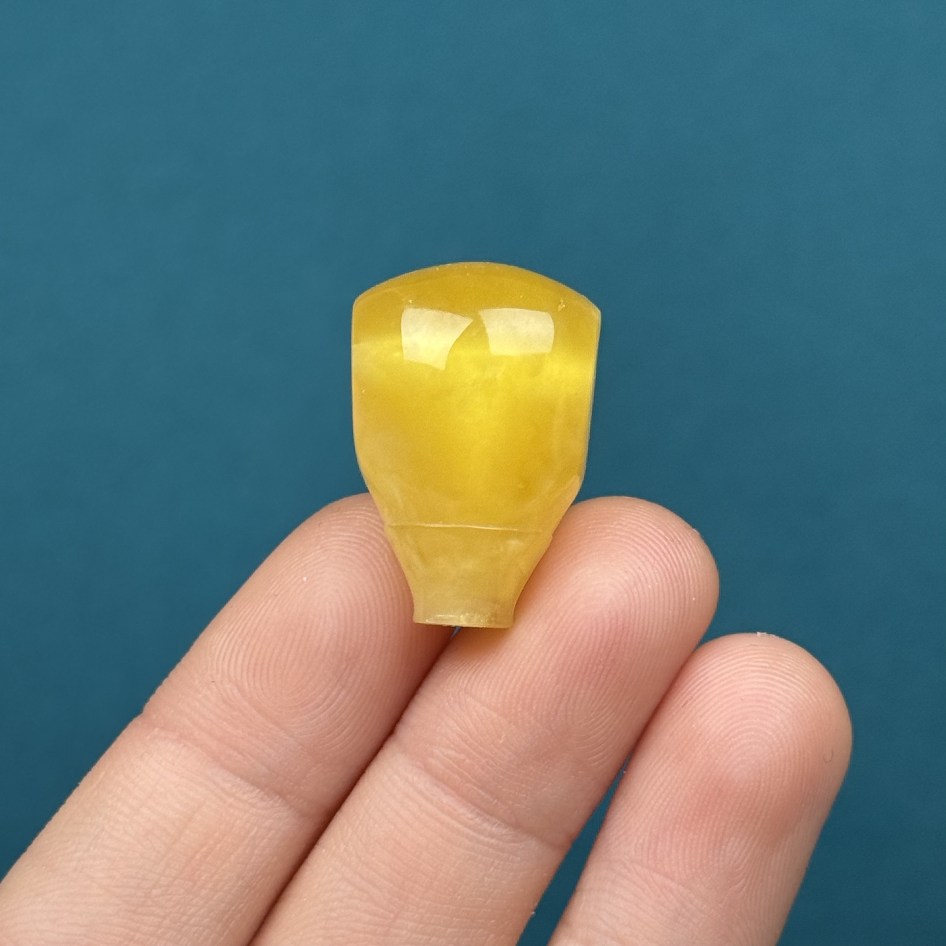 Z73-84天然原矿蜜蜡 鸡油黄三通 16*23*14mm支持复检假一罚十