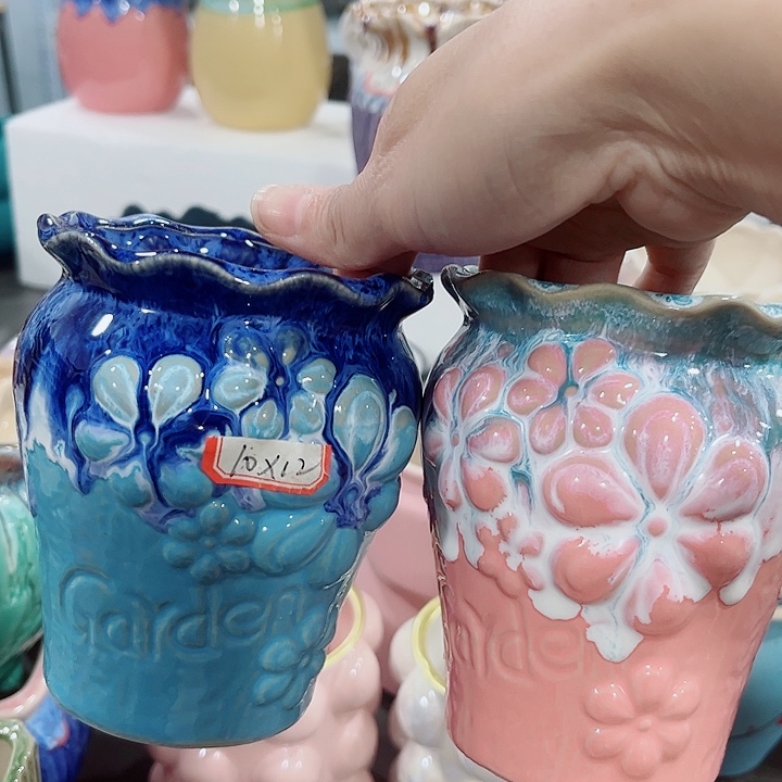 多肉陶瓷花盆满10元包邮