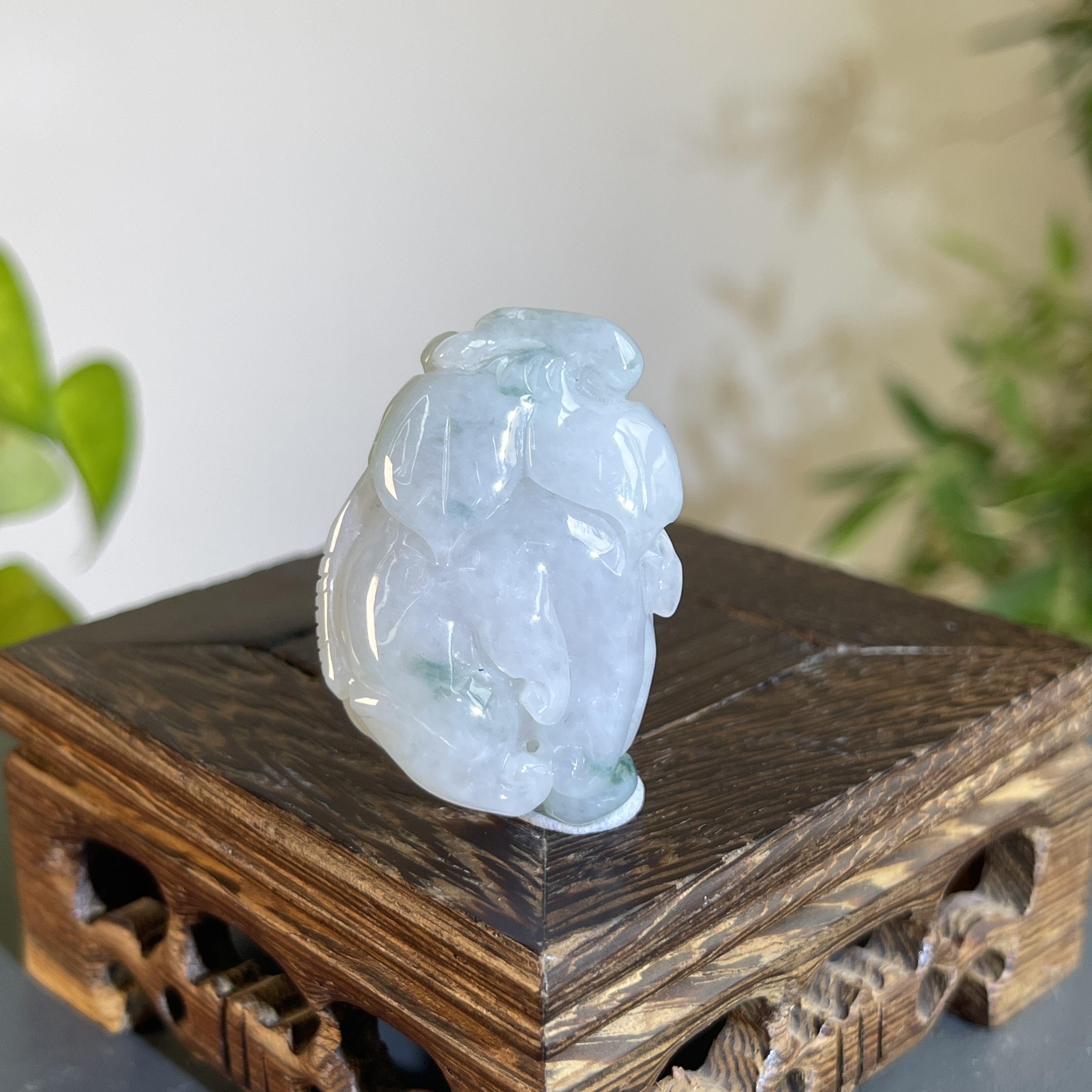 JCB15-32   天然缅甸A货翡翠   佛手瓜