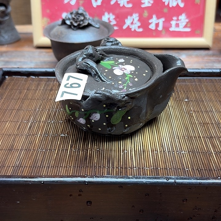 纯手工制作粗陶茶具