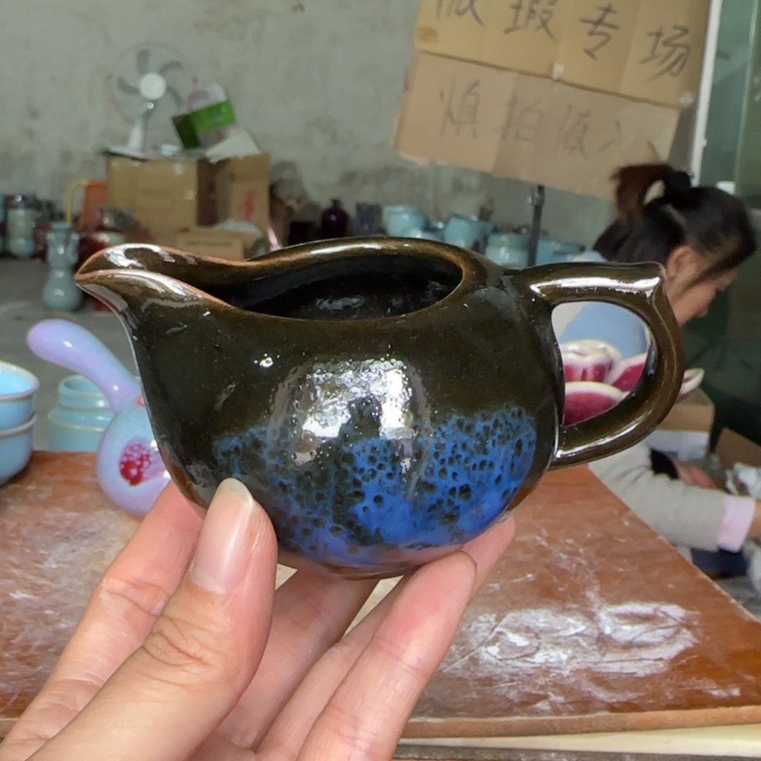 摆件郑家钧窑摆件微瑕