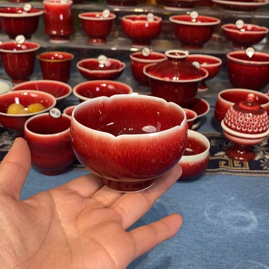 景德镇浅行窑微瑕杯