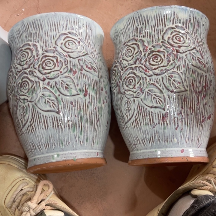 花盆紫砂口径18高度26两只正品