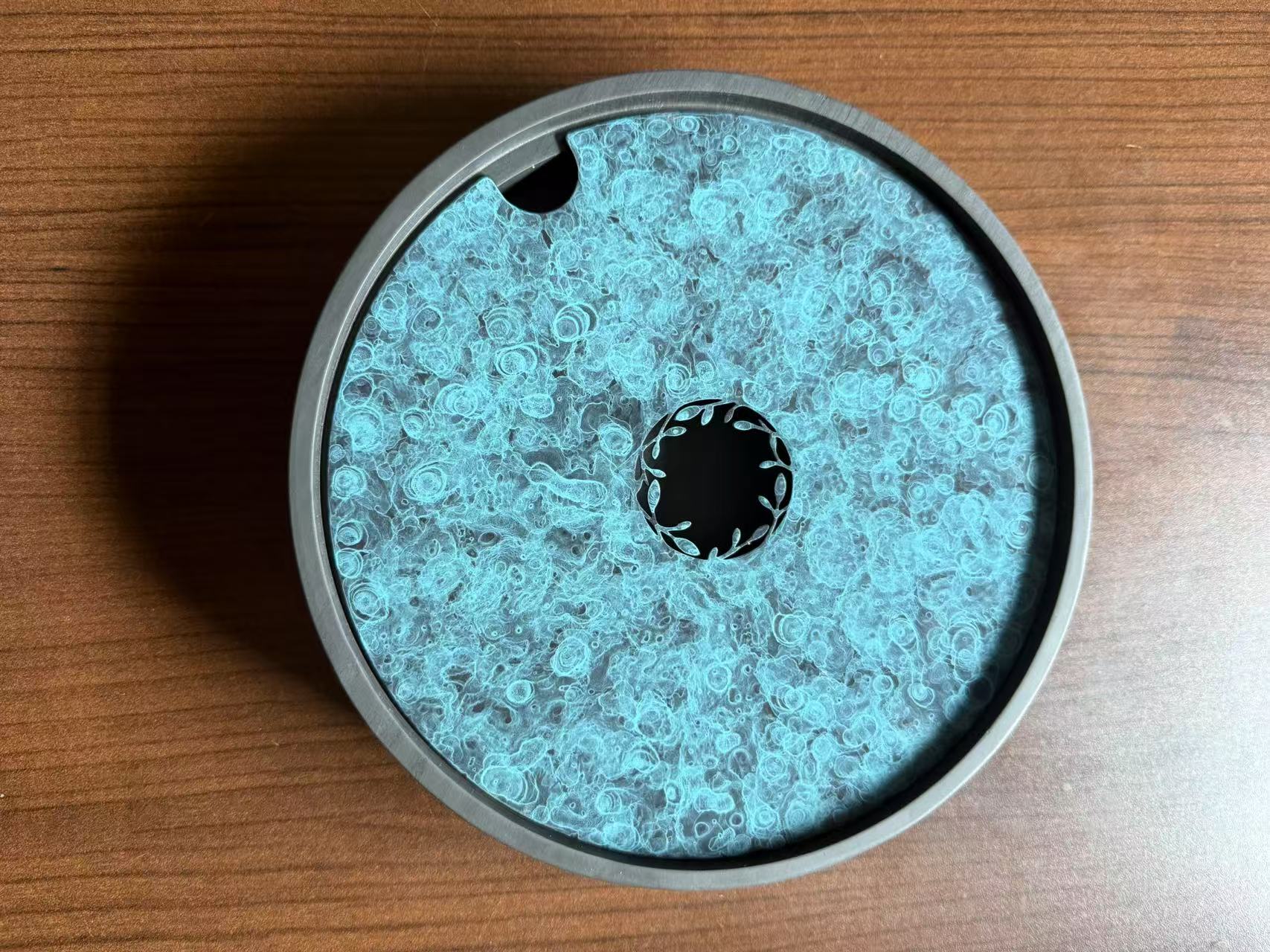 盛佳宁手作歙砚壶承一片