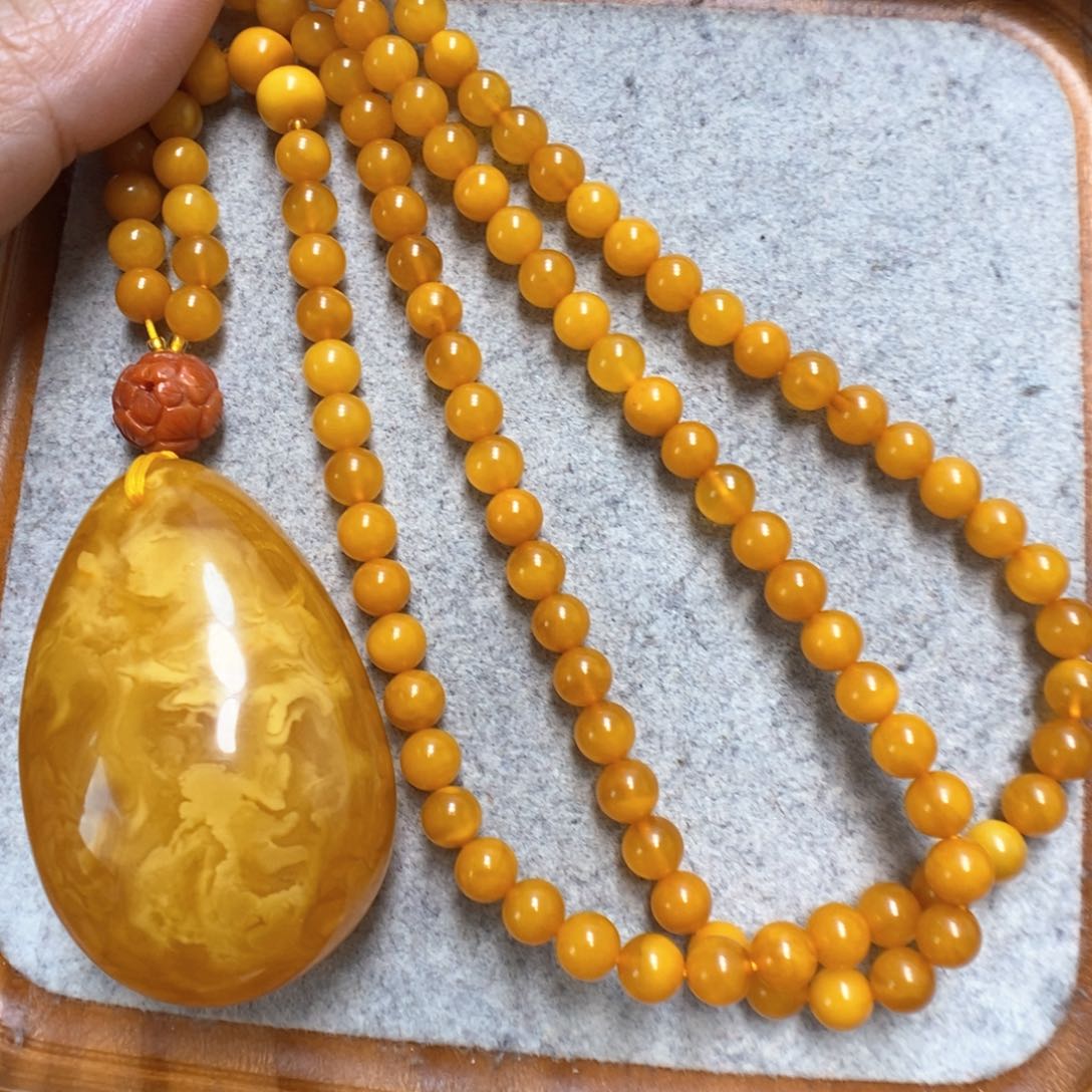 蜜蜡颈饰未镶嵌蜜蜡