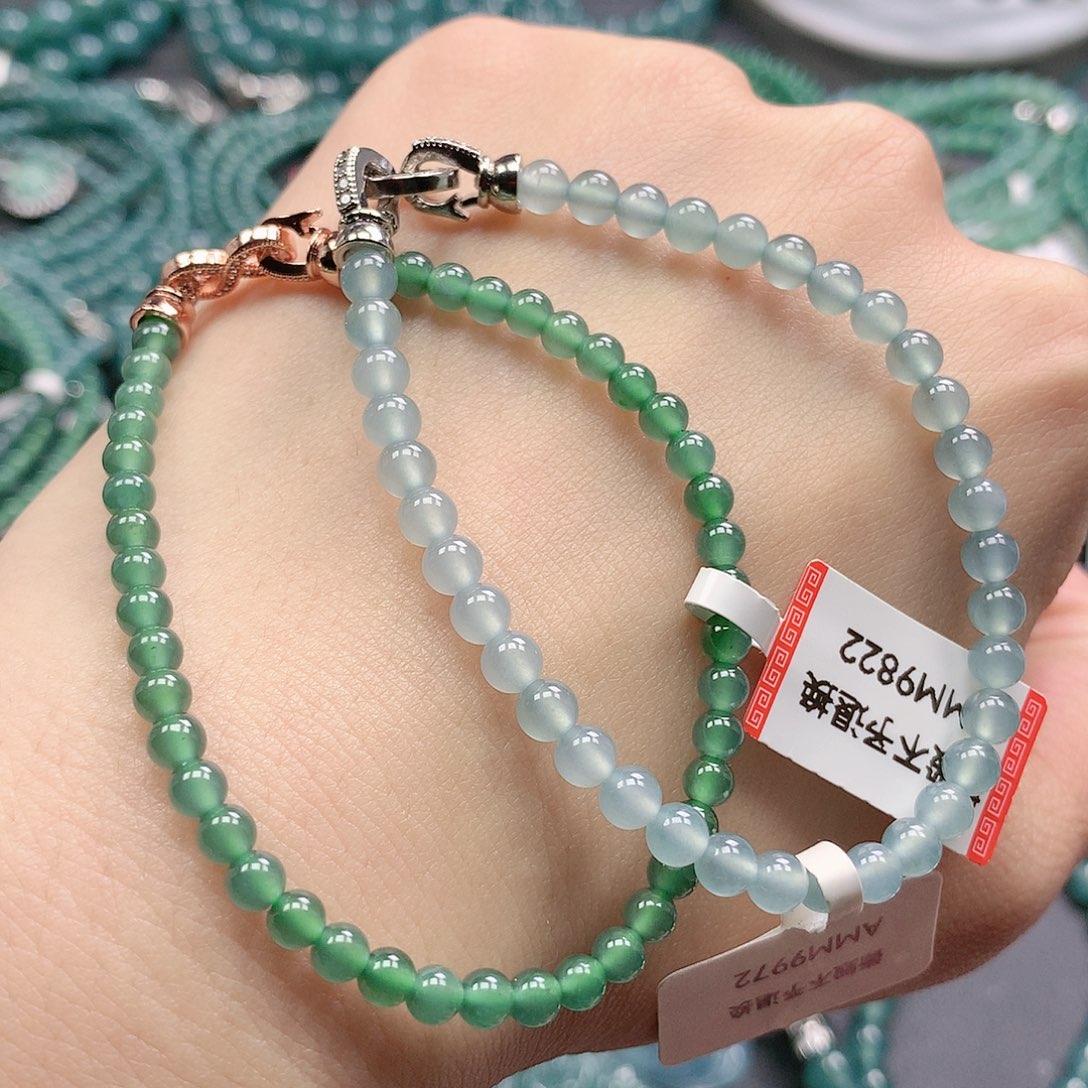 翡翠颈饰未镶嵌手串多样性发货