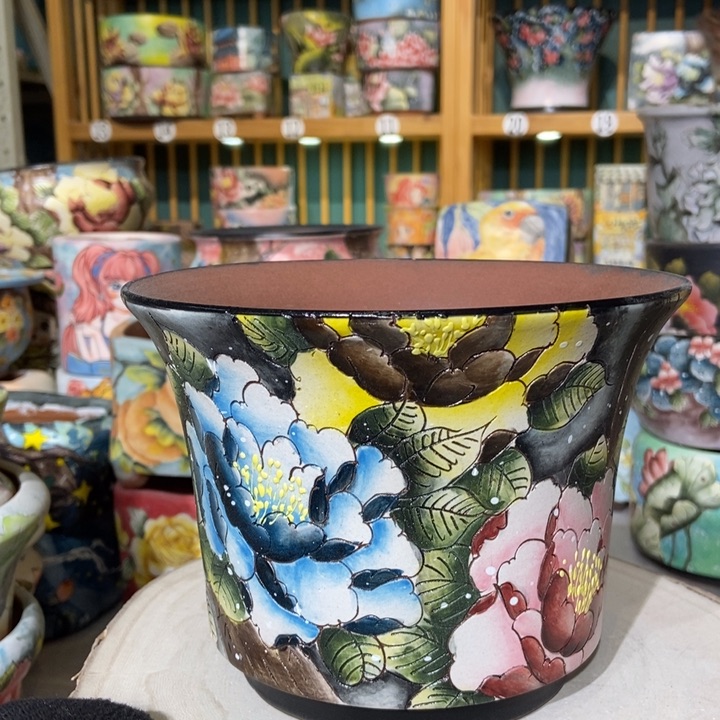 红陶景德镇艺术手绘作品