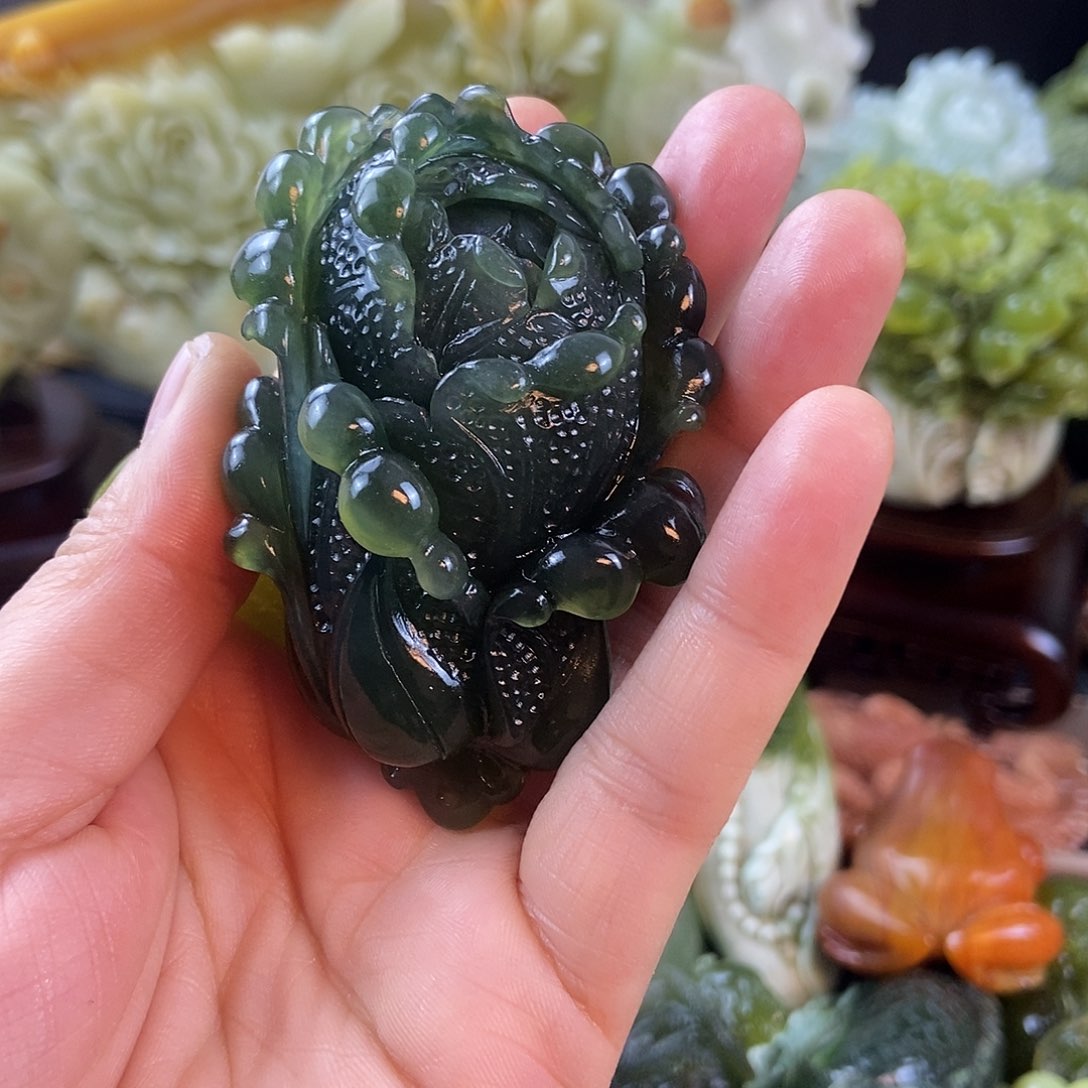 蛇纹石玉手把合金～*