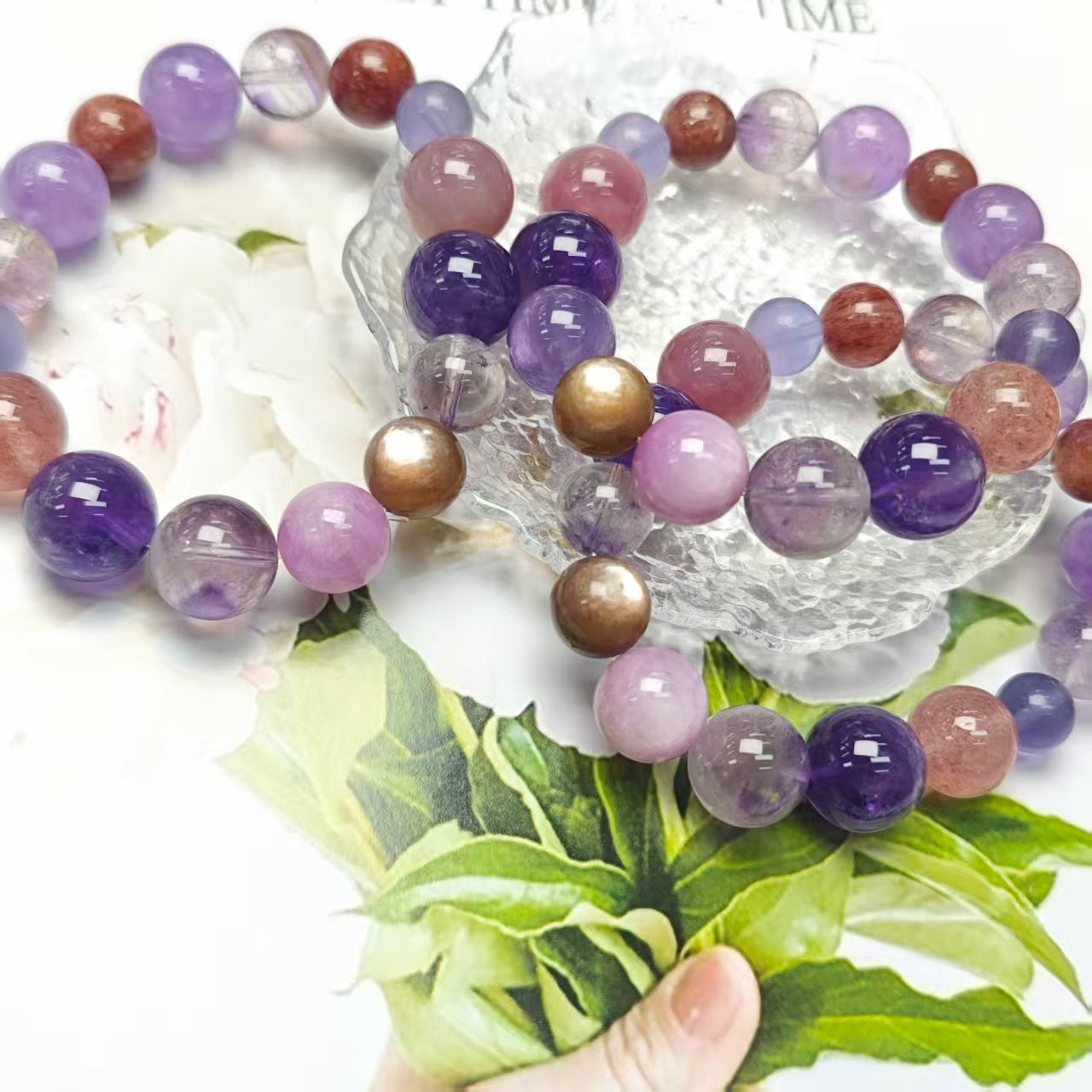 【智慧女神的眷顾】紫水晶多宝设计手链14+(多样性发其一) XF392