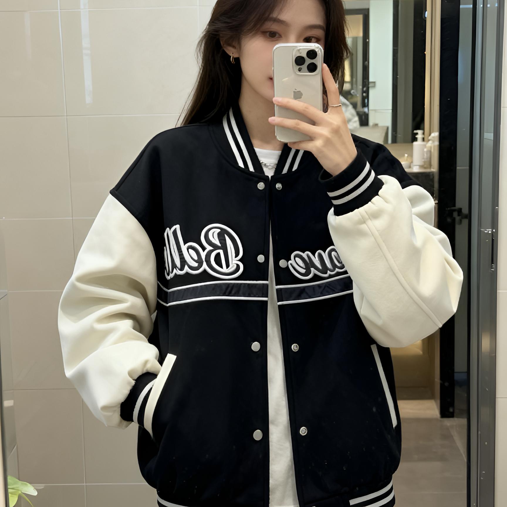 潮流拼色ins秋款上新棒球外套韩版百搭休闲新款时尚洋气百搭女装