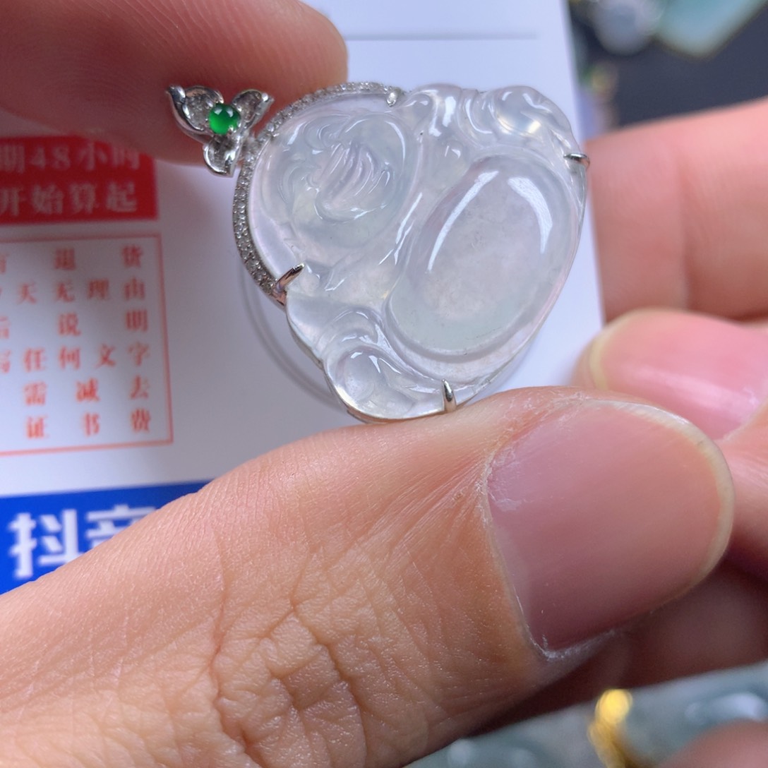 【闪购商品】翡翠颈饰18K金镶嵌翡翠