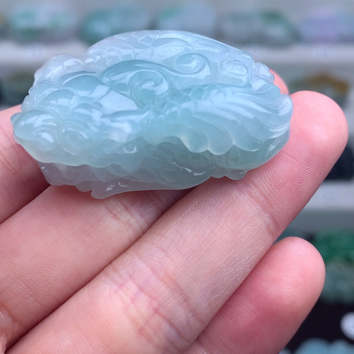 【闪购商品】翡翠未镶嵌颈饰貔貅