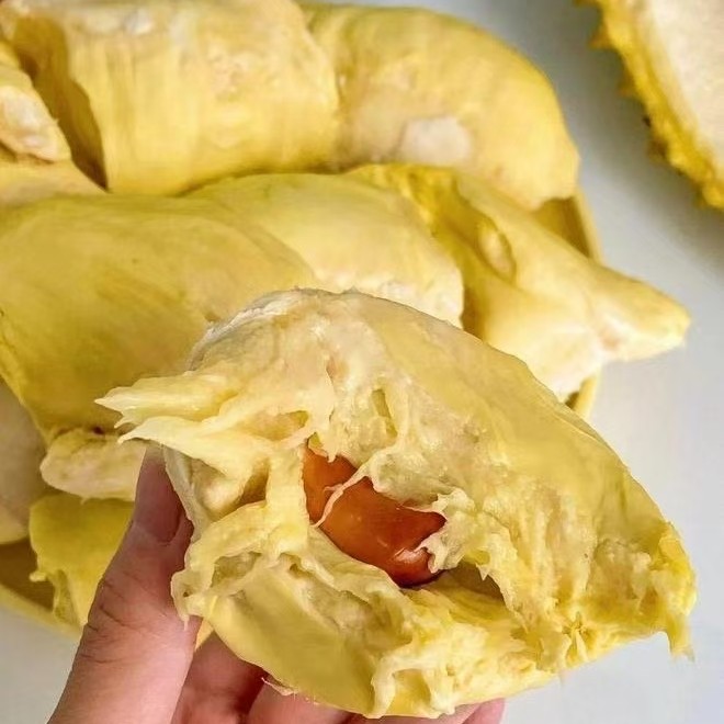 【干包黄肉】树上熟泰国金枕新鲜榴莲【肉厚核小】，单个3到10斤【默认开果】深圳同城小时达金枕泰国