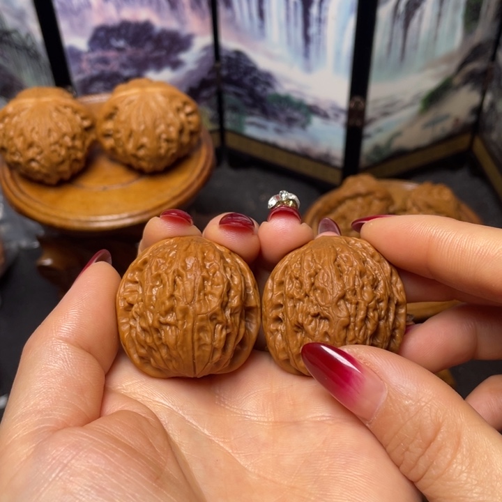 文玩核桃把件34铁锤