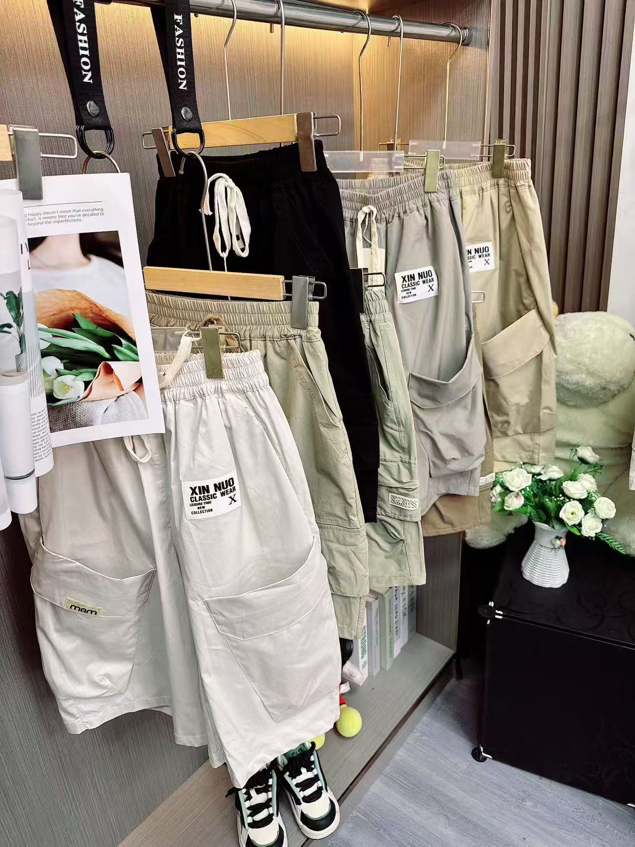 【直播间专拍】短裤中性夏季男七分裤休闲裤印花男童百搭韩版