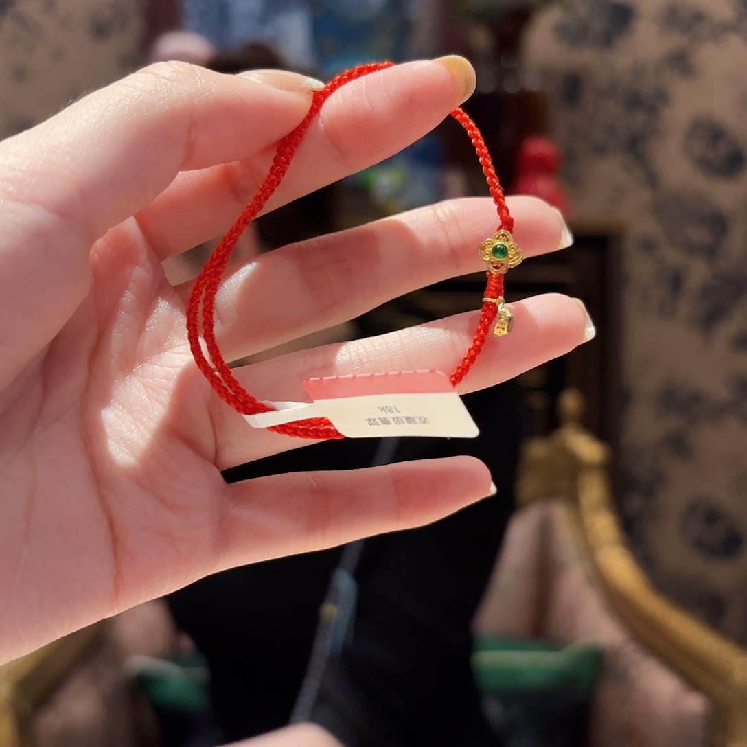 翡翠手绳18K金镶嵌多样性发其一