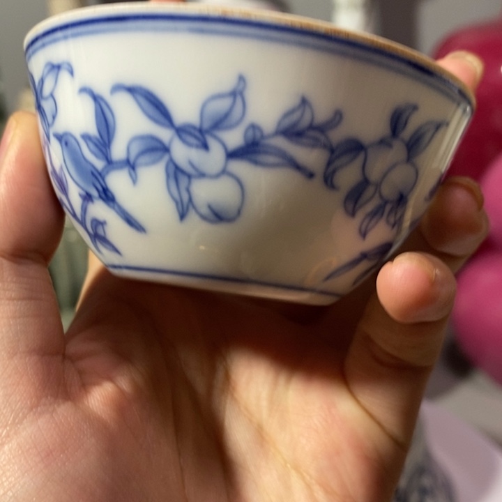 软陶青花喜上眉梢