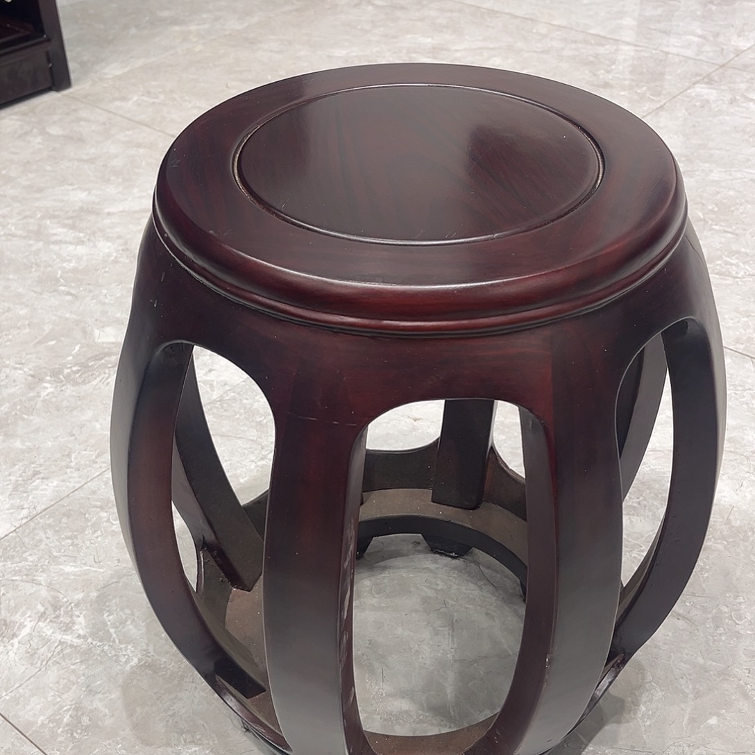 家具黑酸枝木类鼓凳