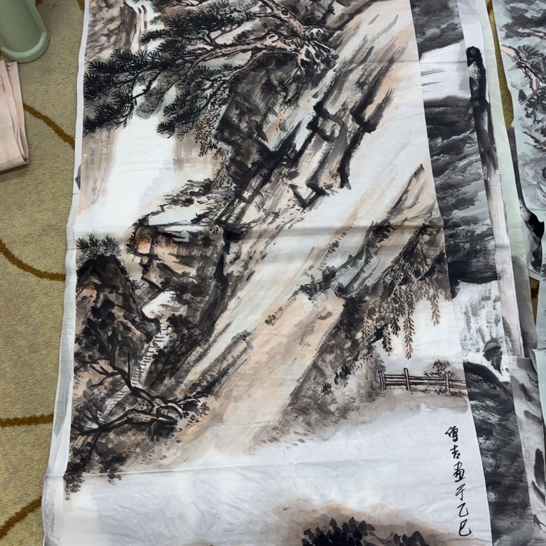 国画顾传吉四尺童