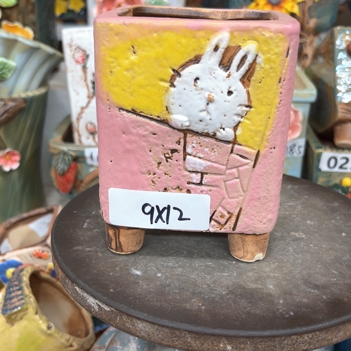 紫砂花盆粗陶材质多肉花盆