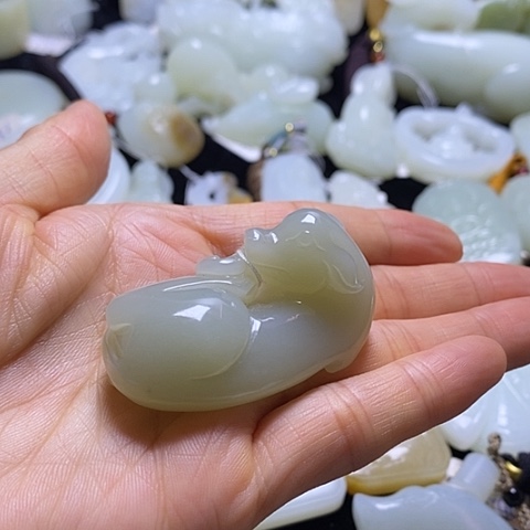 吊坠(不含链)未镶嵌和田玉