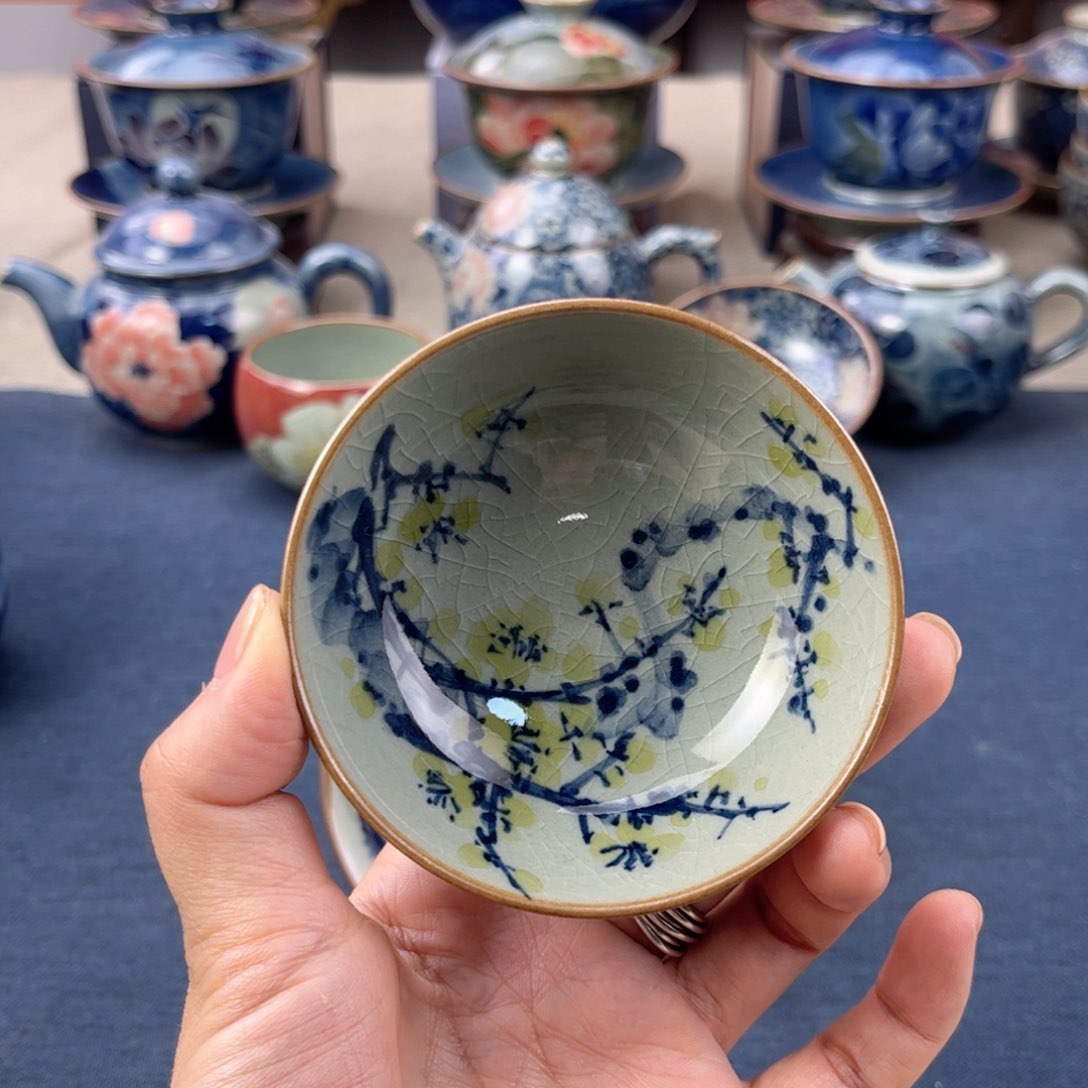 杯景德镇手绘手工茶具