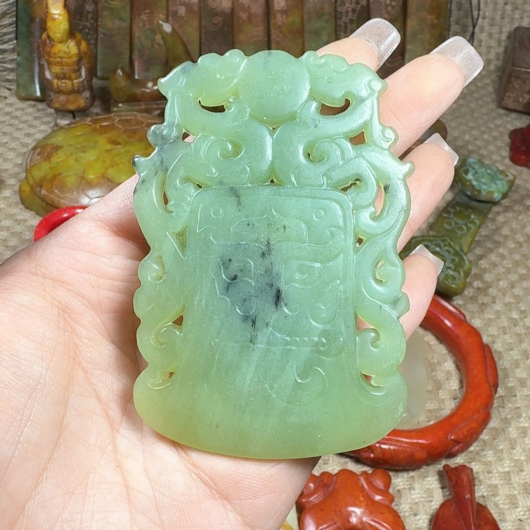 白玉菩提吊坠挂件