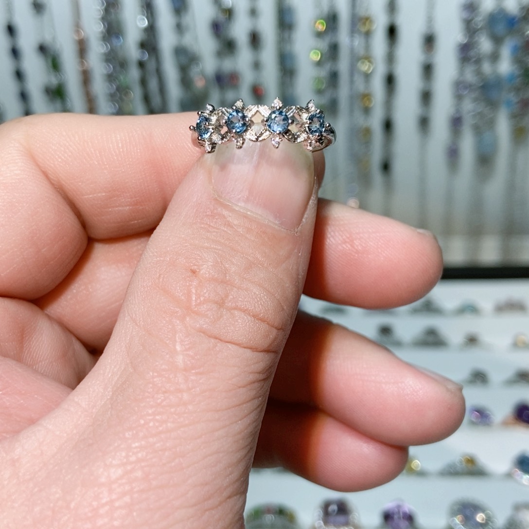 紫晶珠宝半成品银S925镶嵌