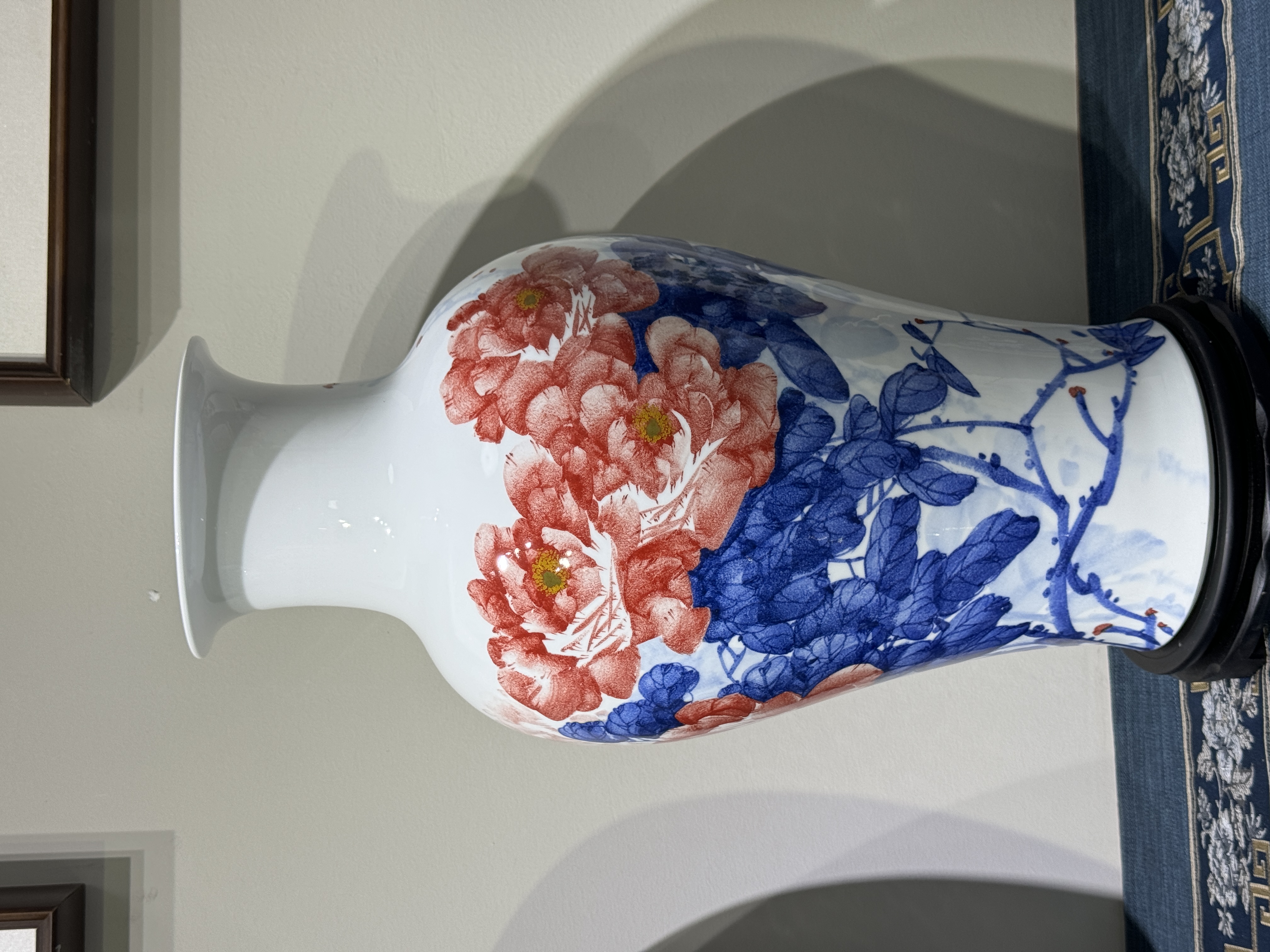 牡丹花瓶赏瓶（杨大川代表作）