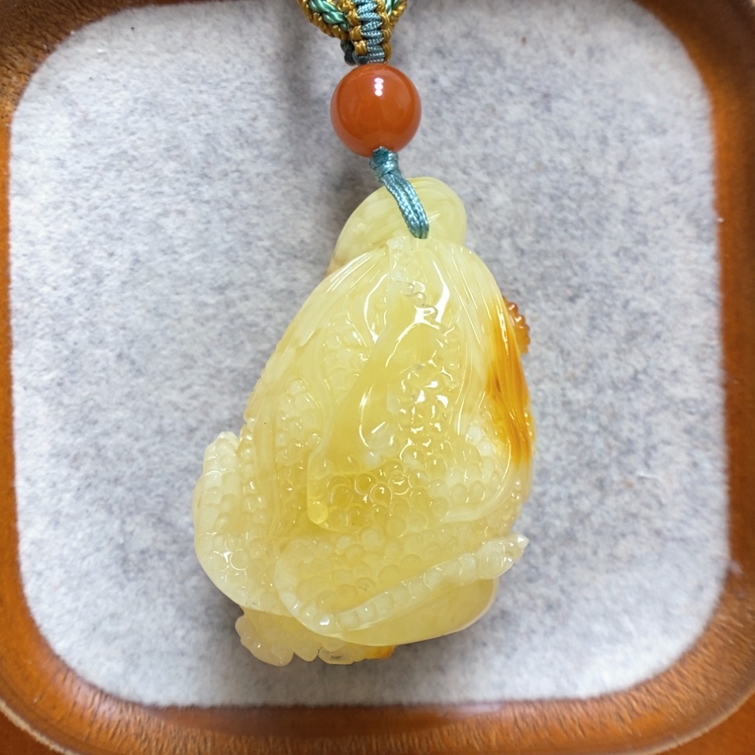 蜜蜡项链未镶嵌蜜蜡吊坠