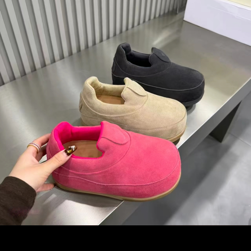 广州欧货【芭比娃娃】春季萌头真皮5cm系带复古学院气质百搭松糕鞋