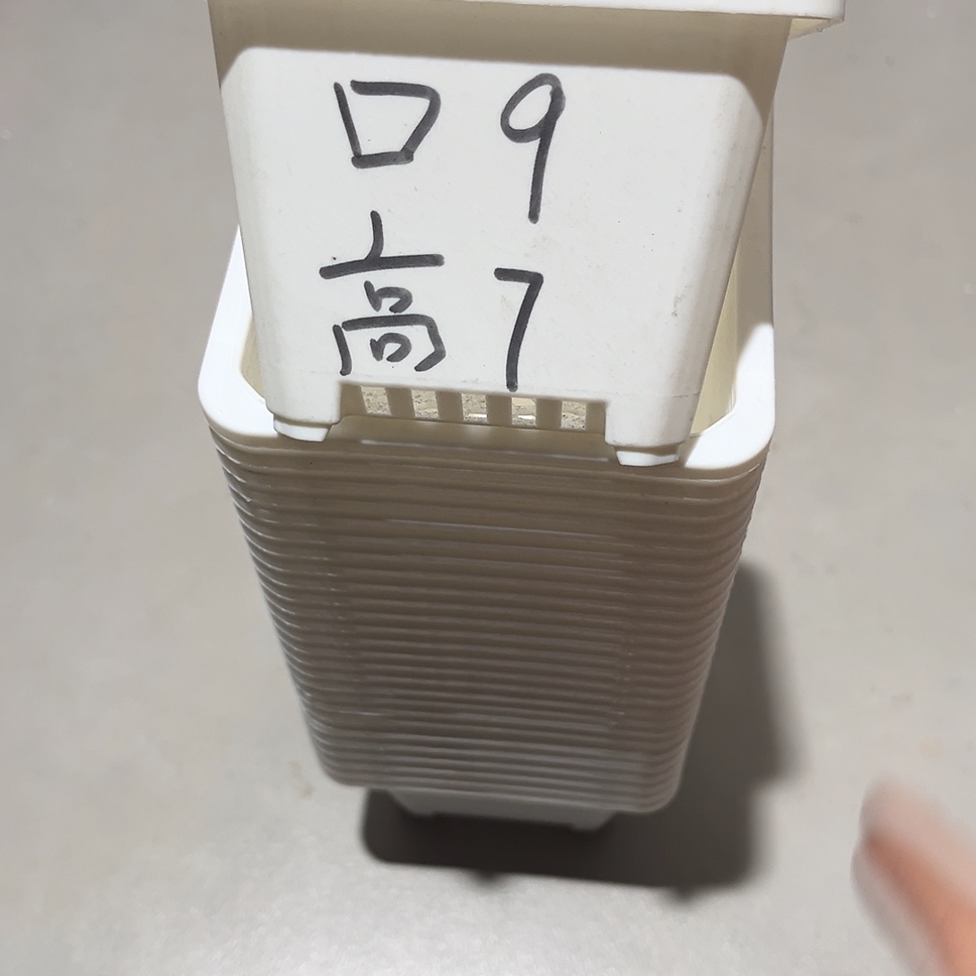 中厚口9高7白盆40个无托