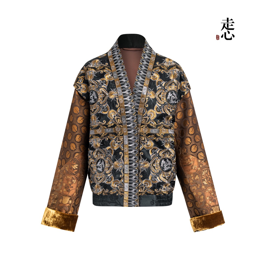 【香云走心】莲花三兔黑金 外套24ZY41160201