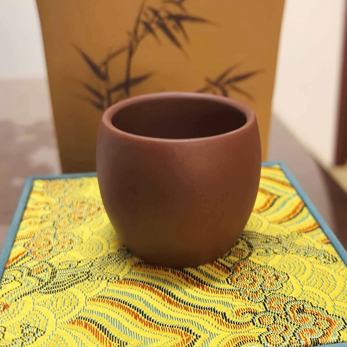 紫砂紫泥主人杯60cc