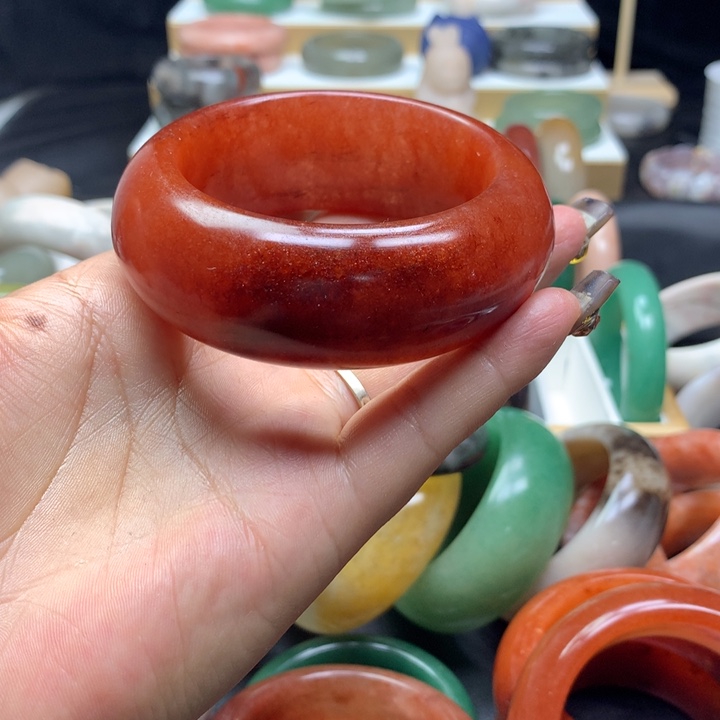 未镶嵌手镯石英质玉༺****