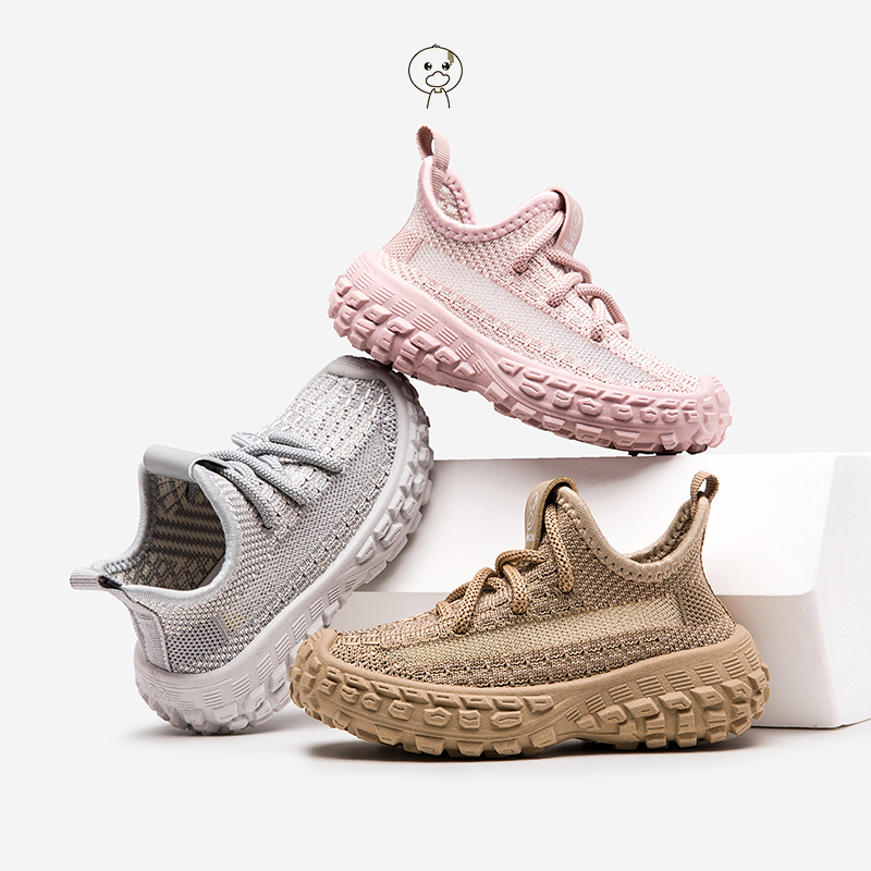 小黄鸭儿童运动鞋春夏男童鞋宝宝网鞋针织鞋女童板鞋休闲鞋潮R81