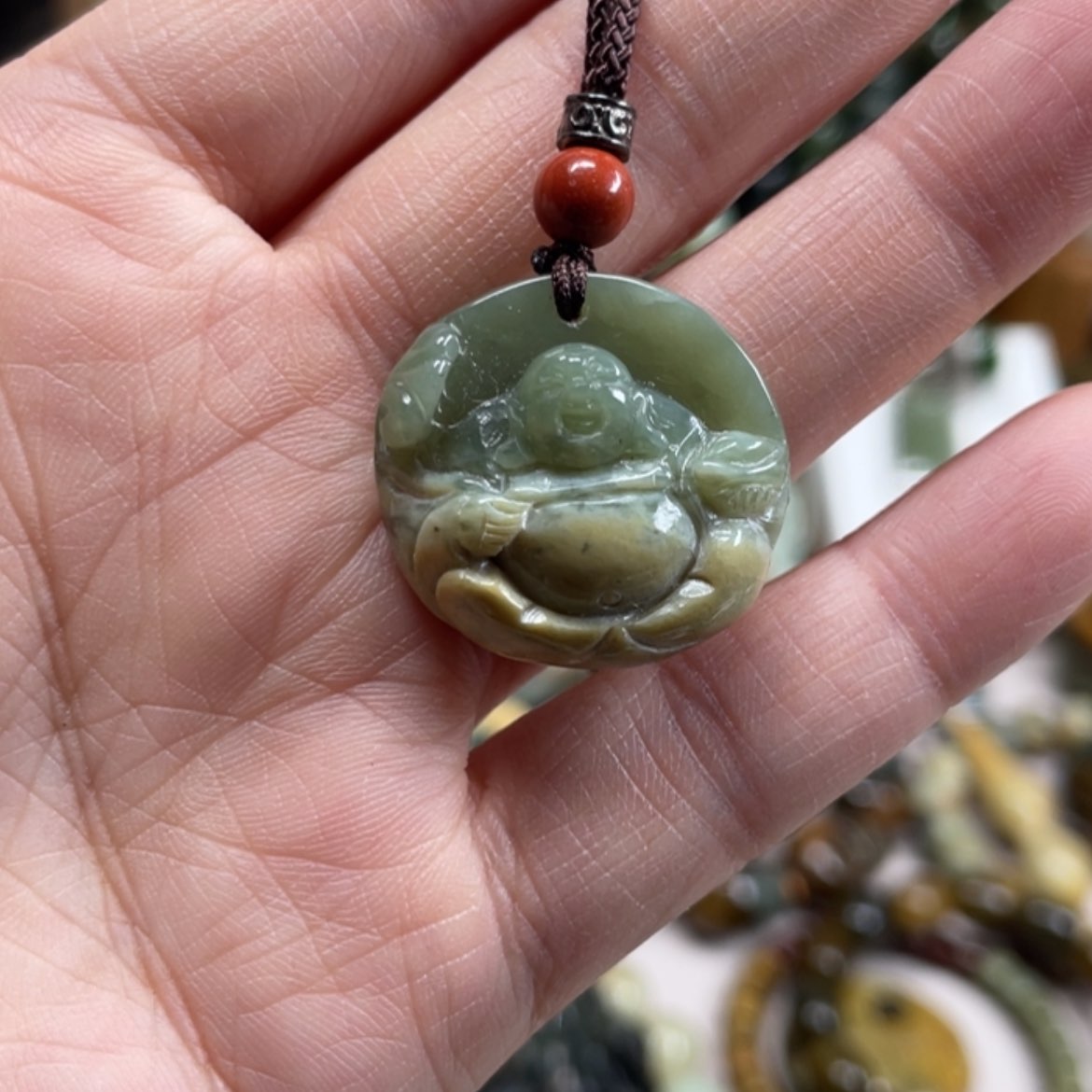 【闪购商品】岫岩河磨玉（透闪石质玉）挂件未镶嵌