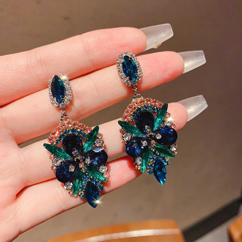 铜合金锆石耳饰 耳环个性百搭设计感小众耳钉耳饰