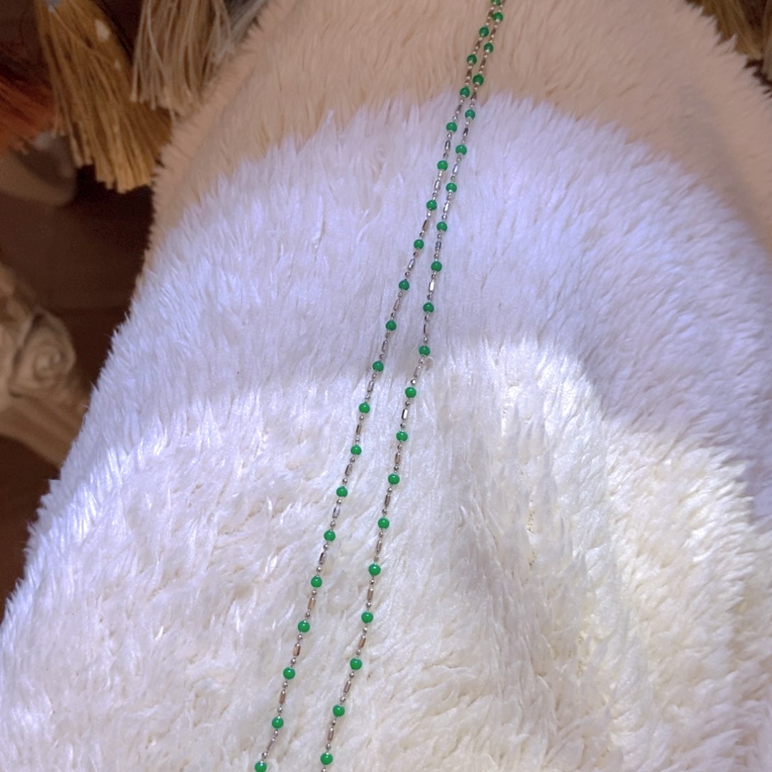 翡翠颈饰银S925镶嵌多样性发其一